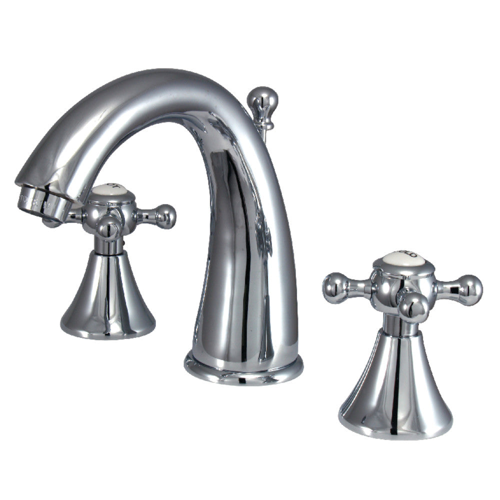 English Country Widespread Bathroom Faucet in Polished Chrome