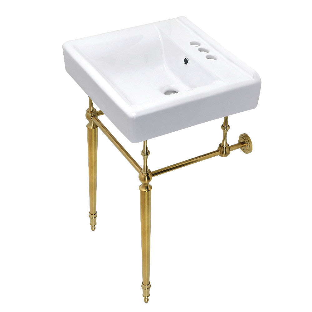 Edwardian 20 Inch Console Sink in White