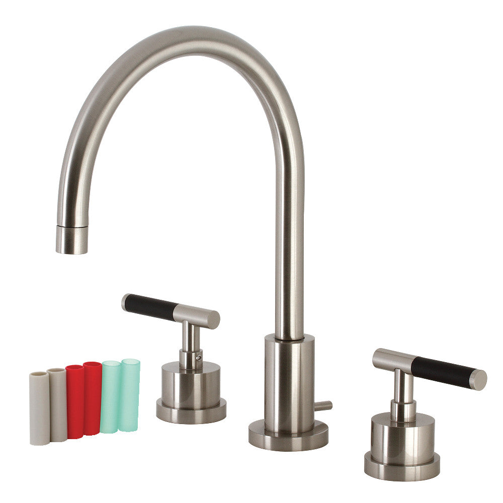 Kaiser Widespread Bathroom Faucet in Brushed Nickel
