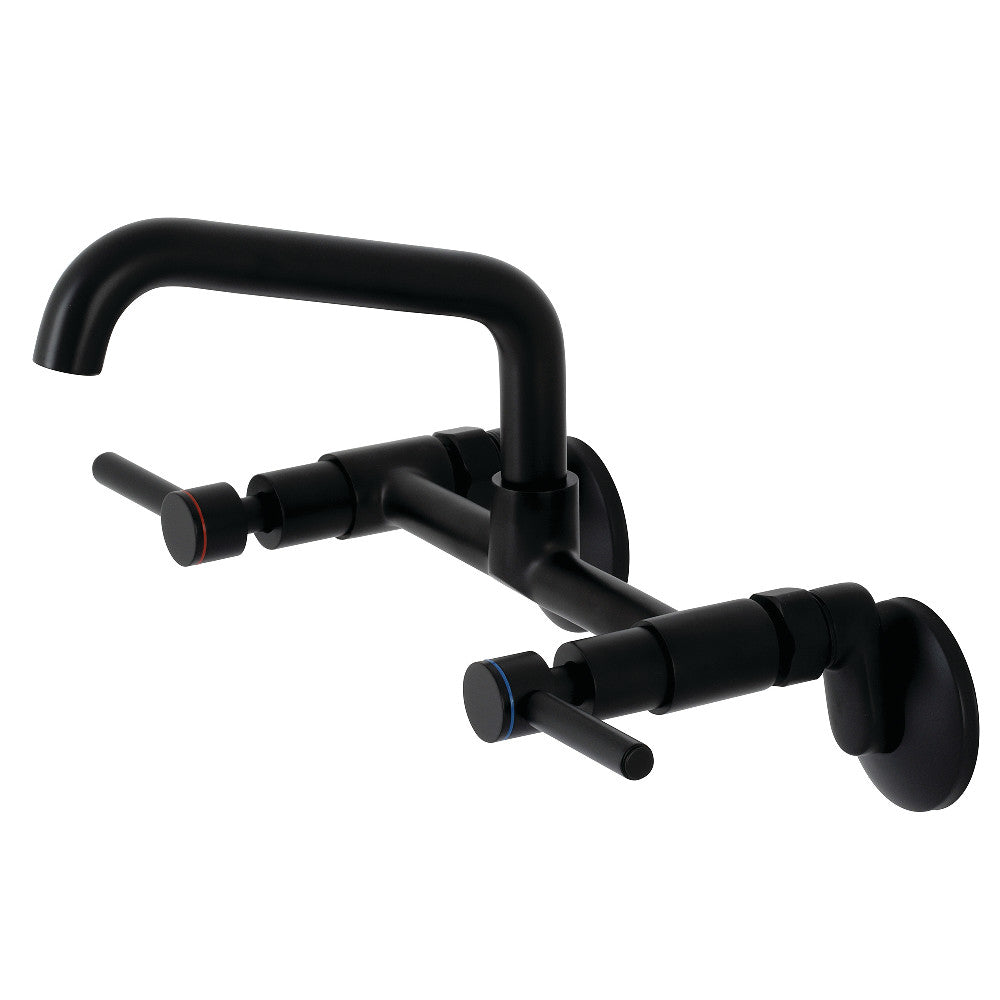 Concord Wall Mount Kitchen Faucet in Matte Black