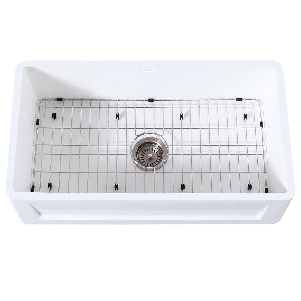 Arcticstone 36 Inch Farmhouse Kitchen Sink in White