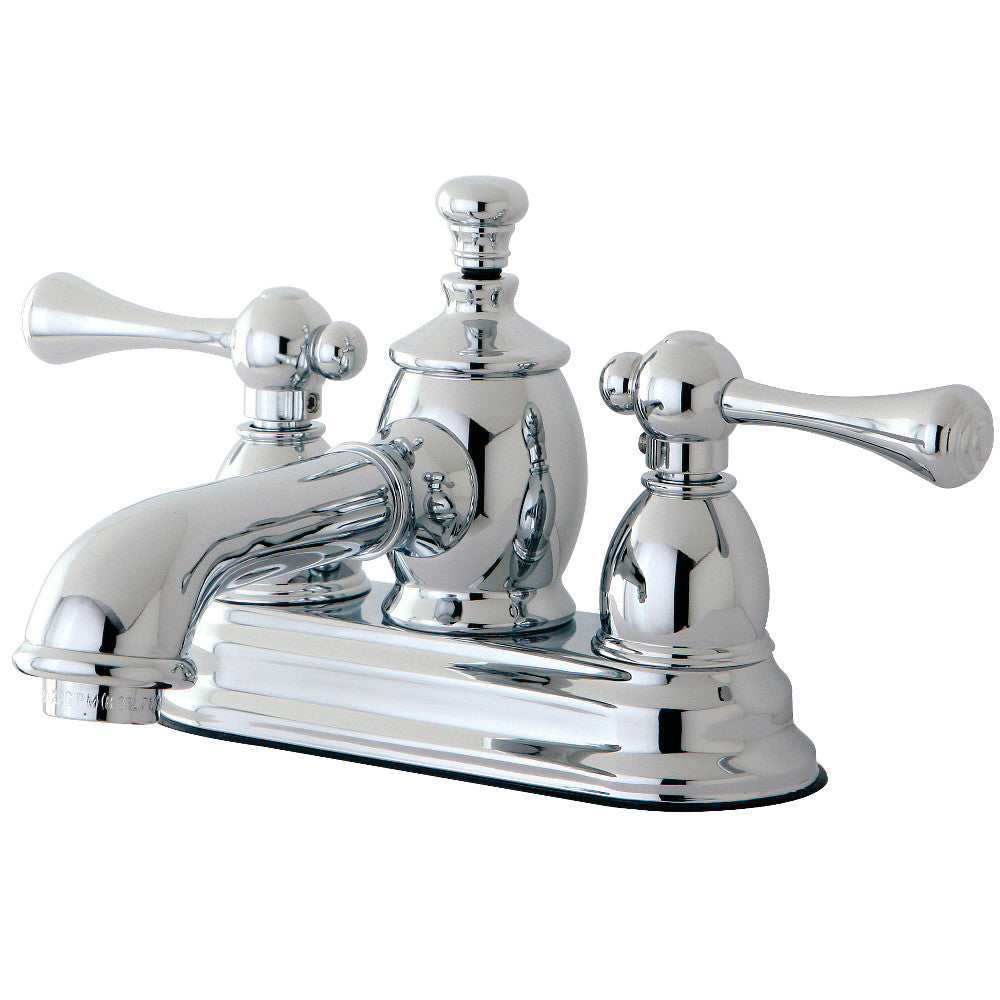 Vintage 4 Inch Centerset Bathroom Faucet in Polished Chrome