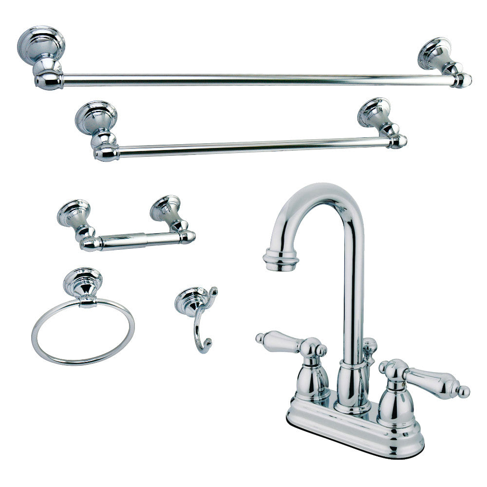 4 Inch Centerset Bathroom Faucet in Polished Chrome