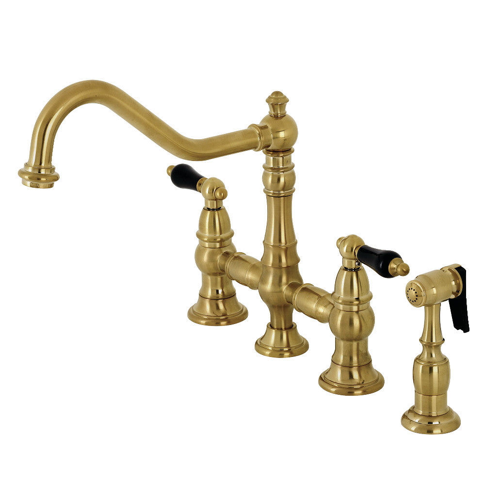 Duchess Bridge Kitchen Faucet in Brushed Brass