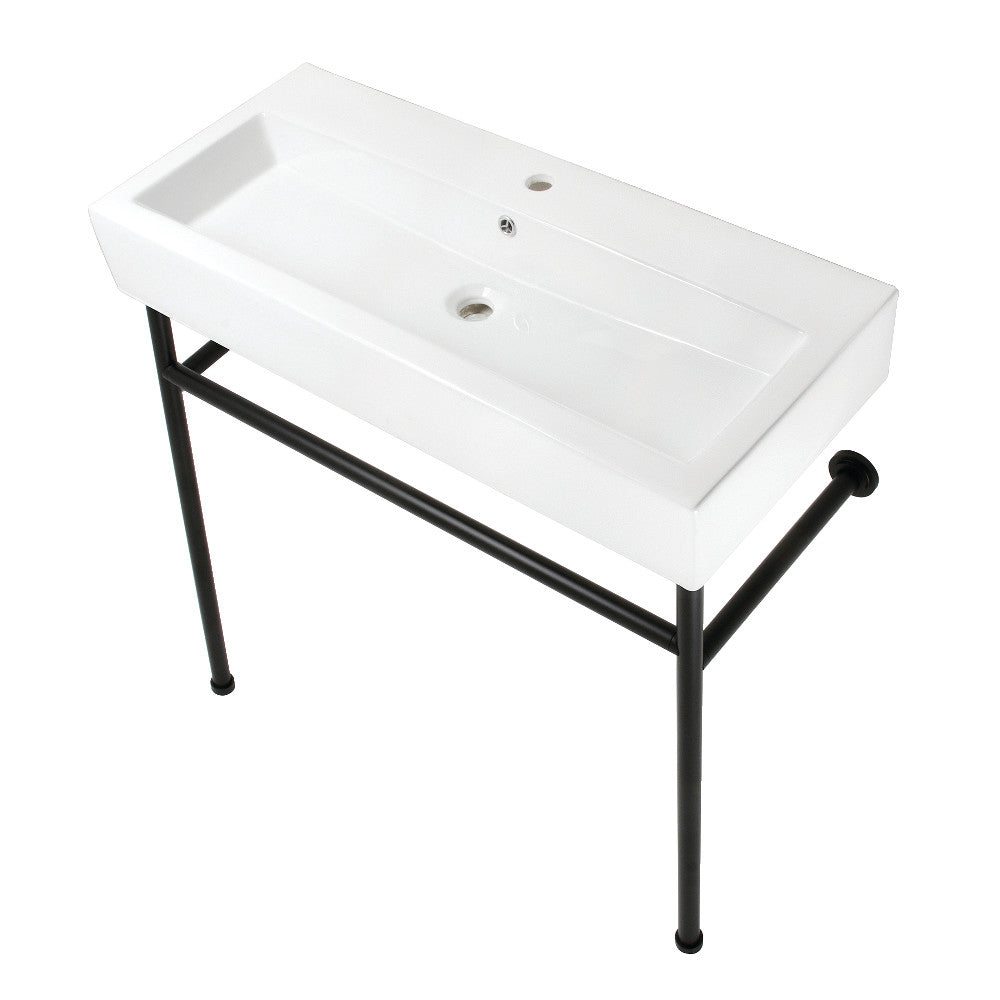New Haven 39.38 Inch Console Sink in White