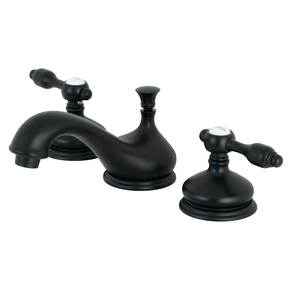 Tudor Widespread Bathroom Faucet in Matte Black