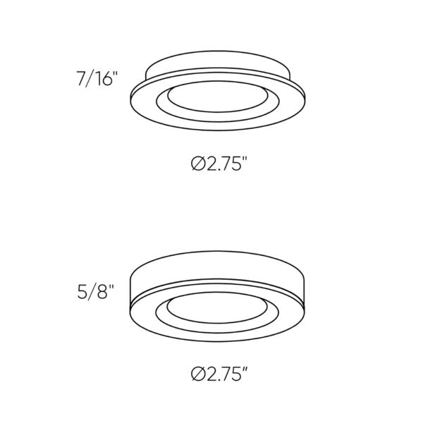 2-in-1 plastic puck light