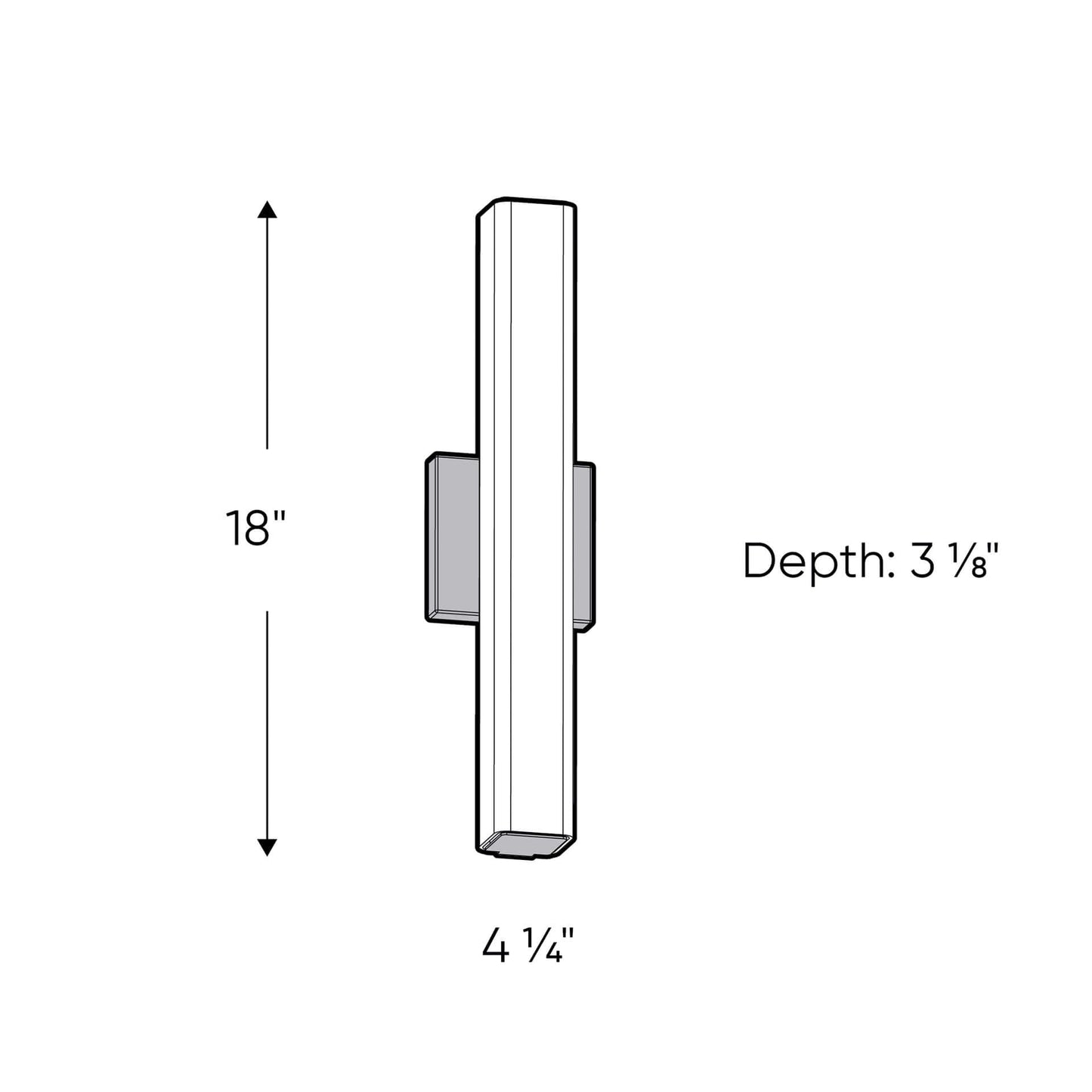 24 Inch CCT Glass LED Vanity Light