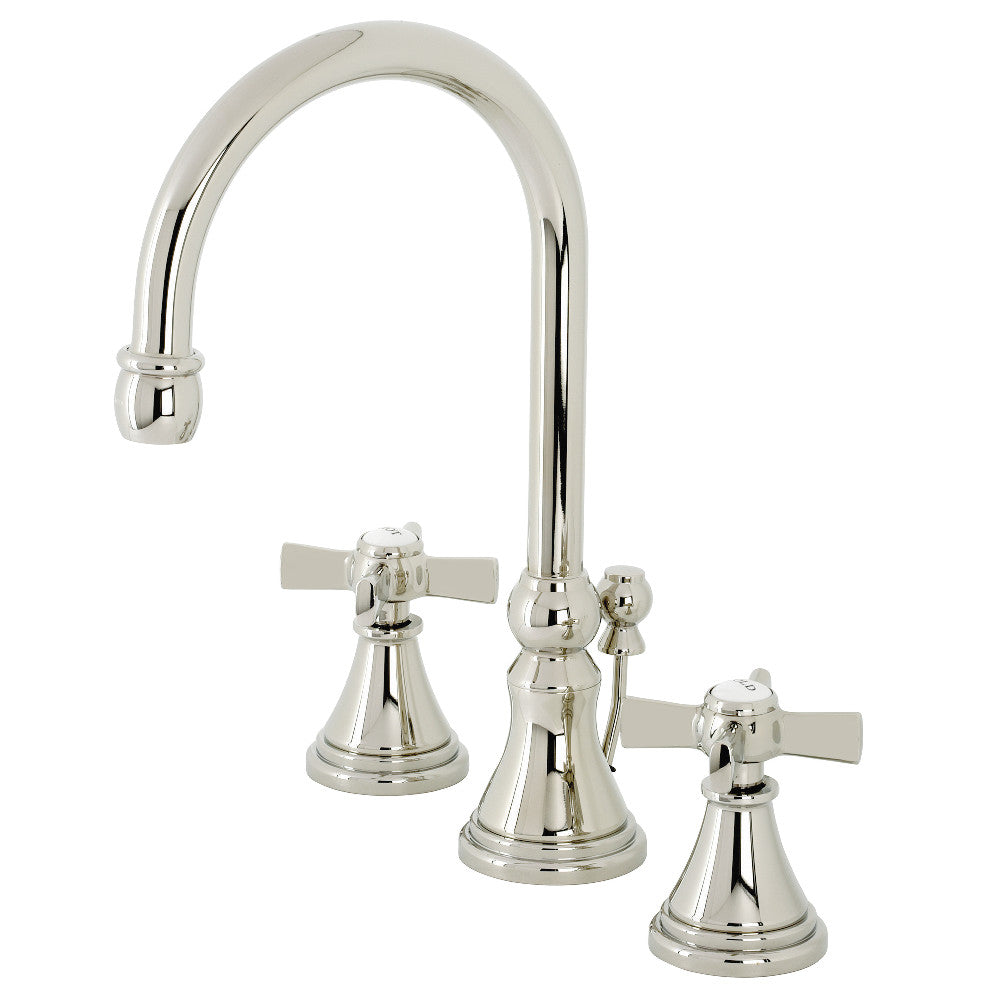Millennium Widespread Bathroom Faucet in Polished Nickel