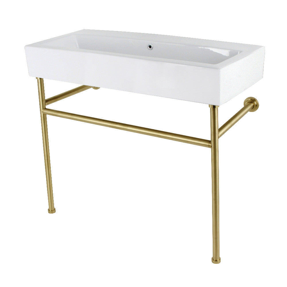 New Haven 39.38 Inch Console Sink in White