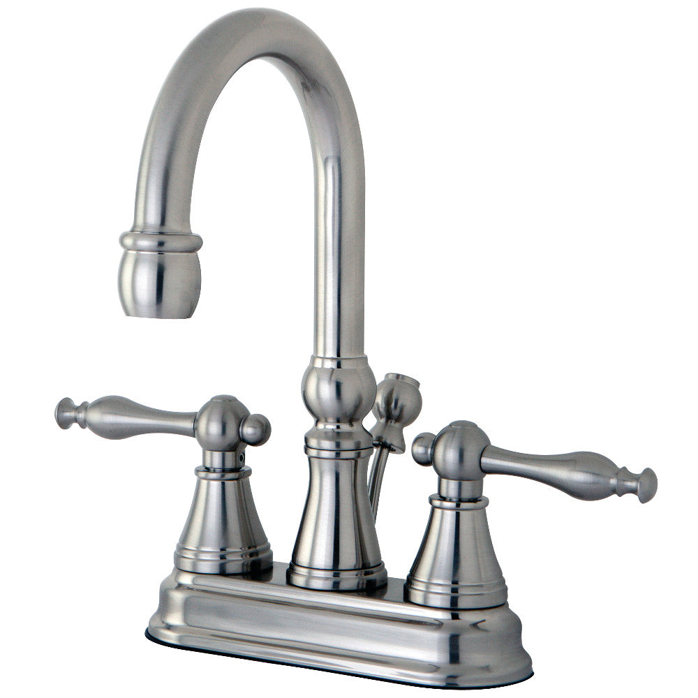 Naples 4 Inch Centerset Bathroom Faucet in Brushed Nickel