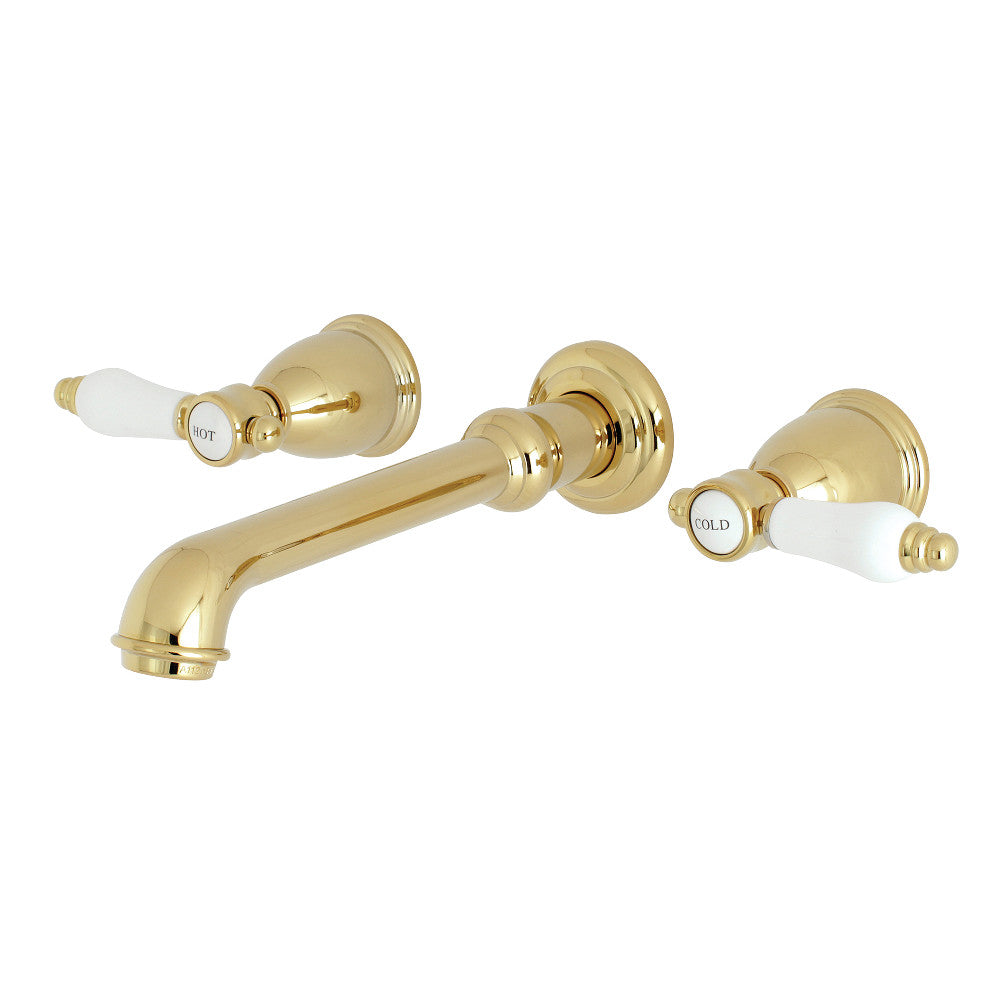 Bel-Air Wall-Mount Bathroom Faucet in Polished Brass
