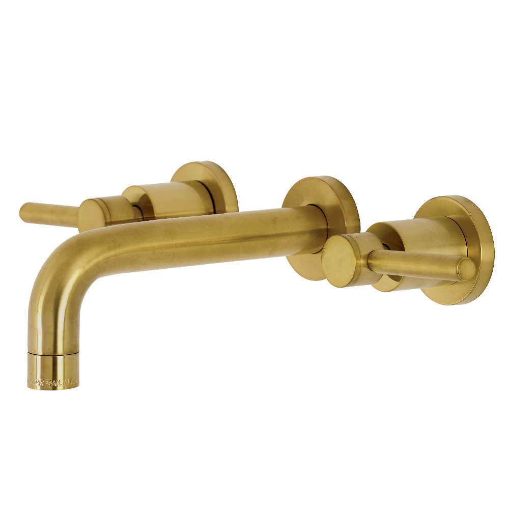 Concord Wall-Mount Bathroom Faucet in Brushed Brass