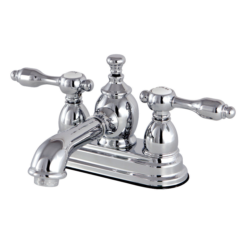 Tudor 4 Inch Centerset Bathroom Faucet in Polished Chrome