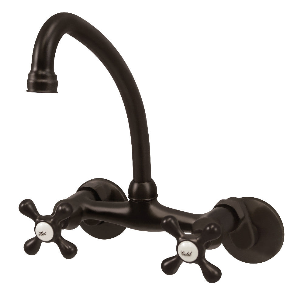 Kingston Wall Mount Kitchen Faucet in Oil Rubbed Bronze