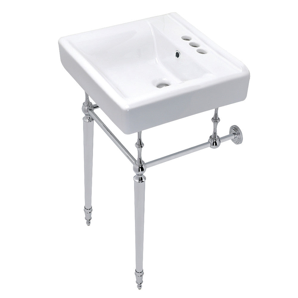 Edwardian 20 Inch Console Sink in White