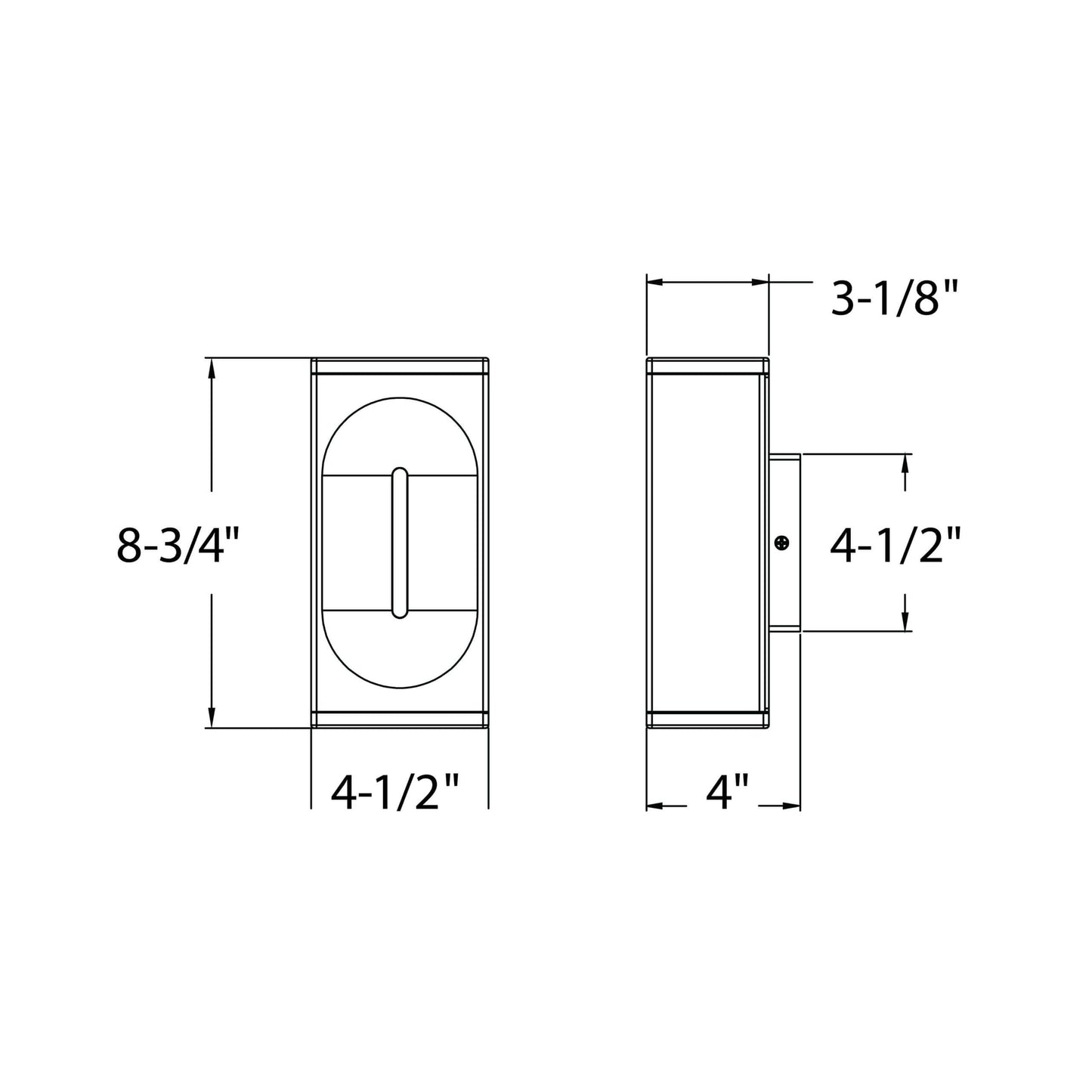LED Vertical Wall Sconce