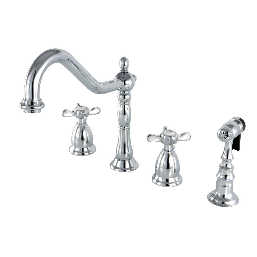 Essex Widespread Kitchen Faucet in Polished Chrome