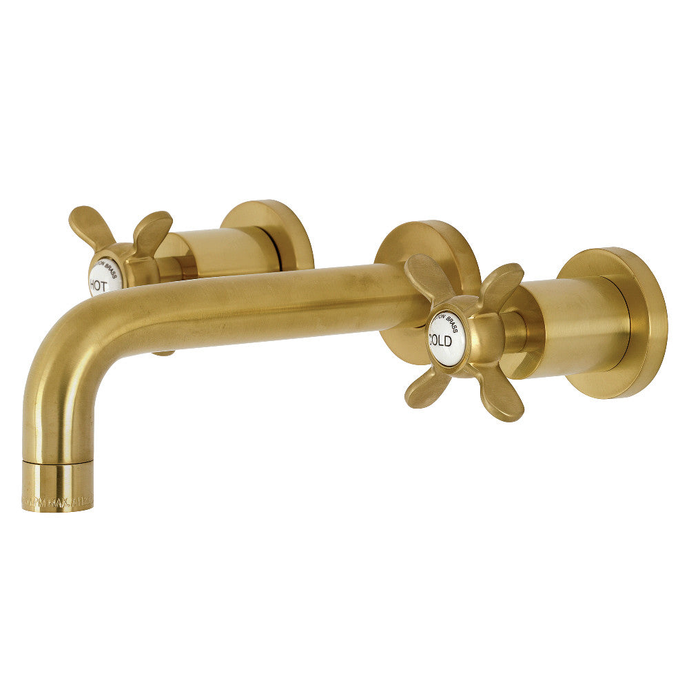 Essex Wall-Mount Bathroom Faucet in Brushed Brass