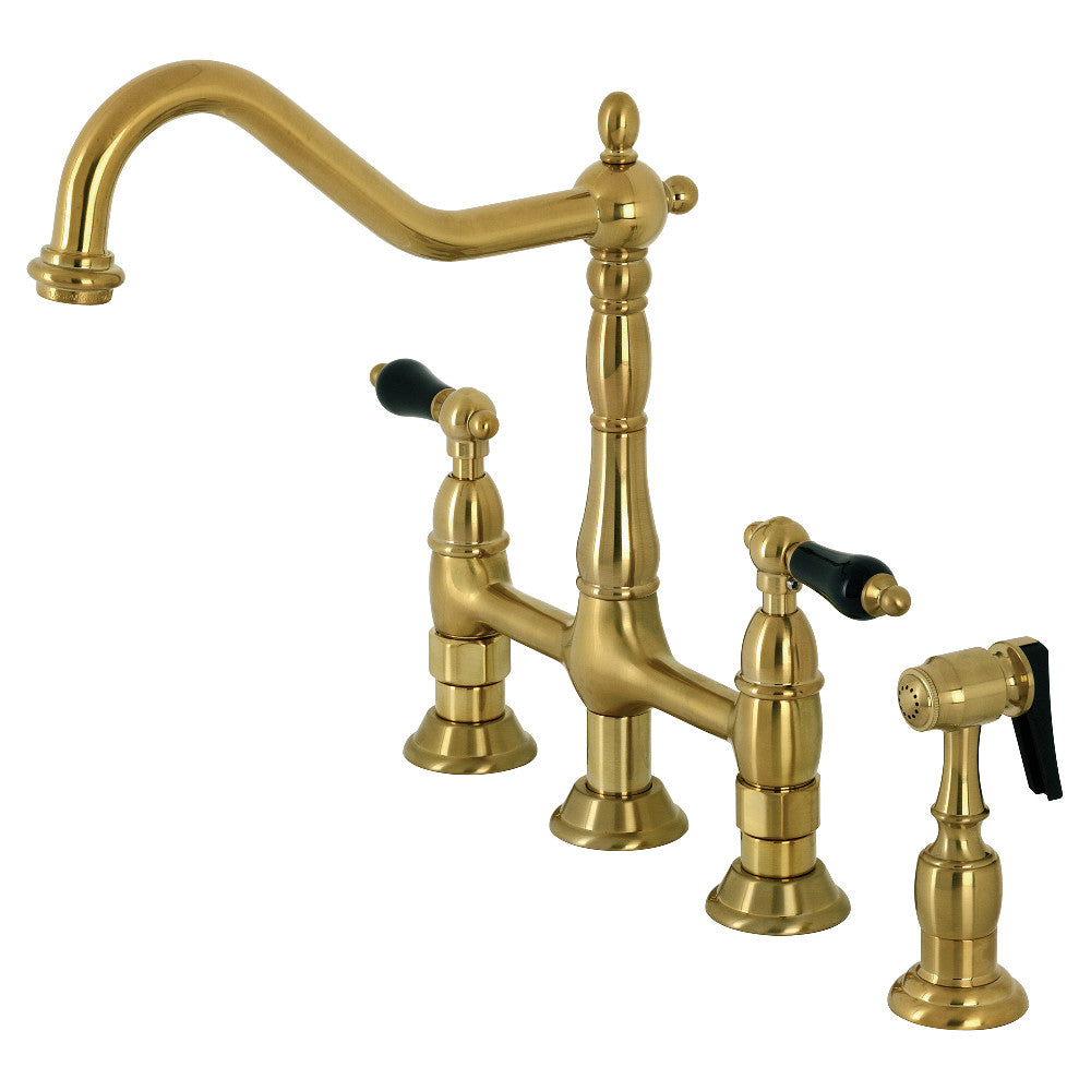 Duchess Bridge Kitchen Faucet in Brushed Brass