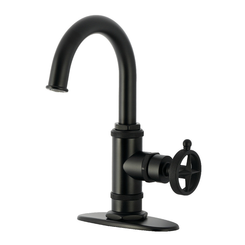 Levante Single-Hole Bathroom Faucet in Matte Black
