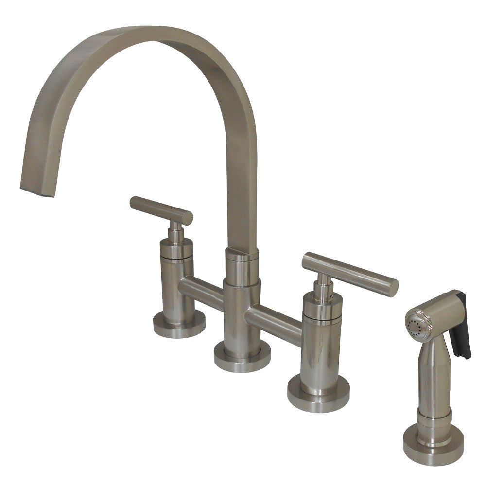 Manhattan Bridge Kitchen Faucet in Brushed Nickel