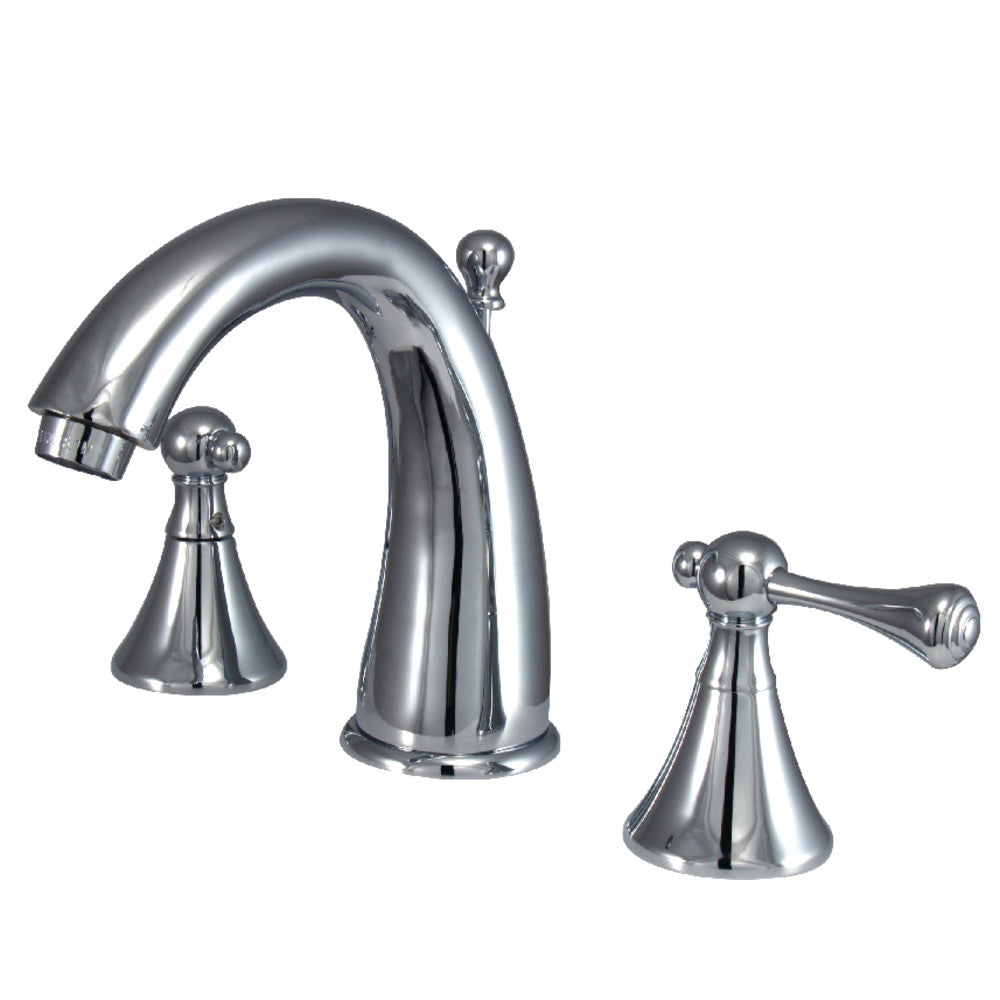 English Country Widespread Bathroom Faucet in Polished Chrome