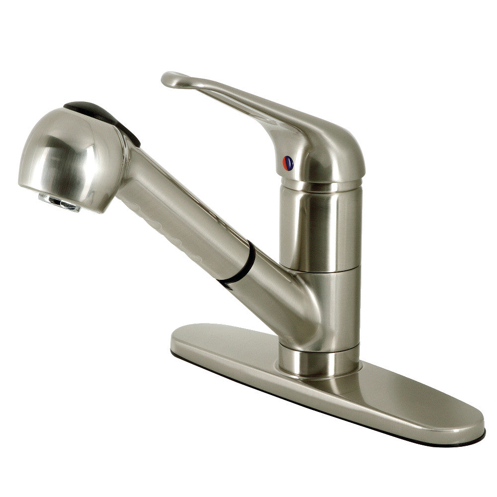 Wyndham Pull-Out Kitchen Faucet in Brushed Nickel
