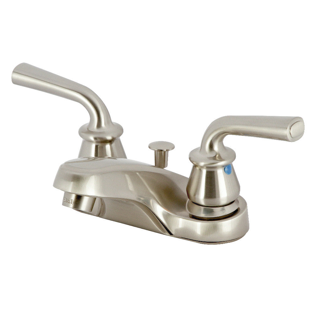 Restoration 4 Inch Centerset Bathroom Faucet in Brushed Nickel