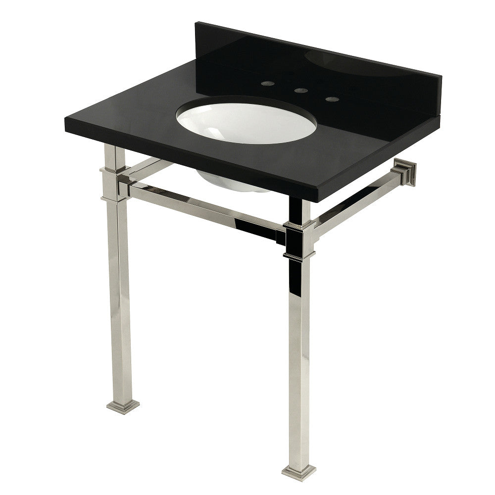 Monarch 30 Inch Console Sink in Polished Nickel