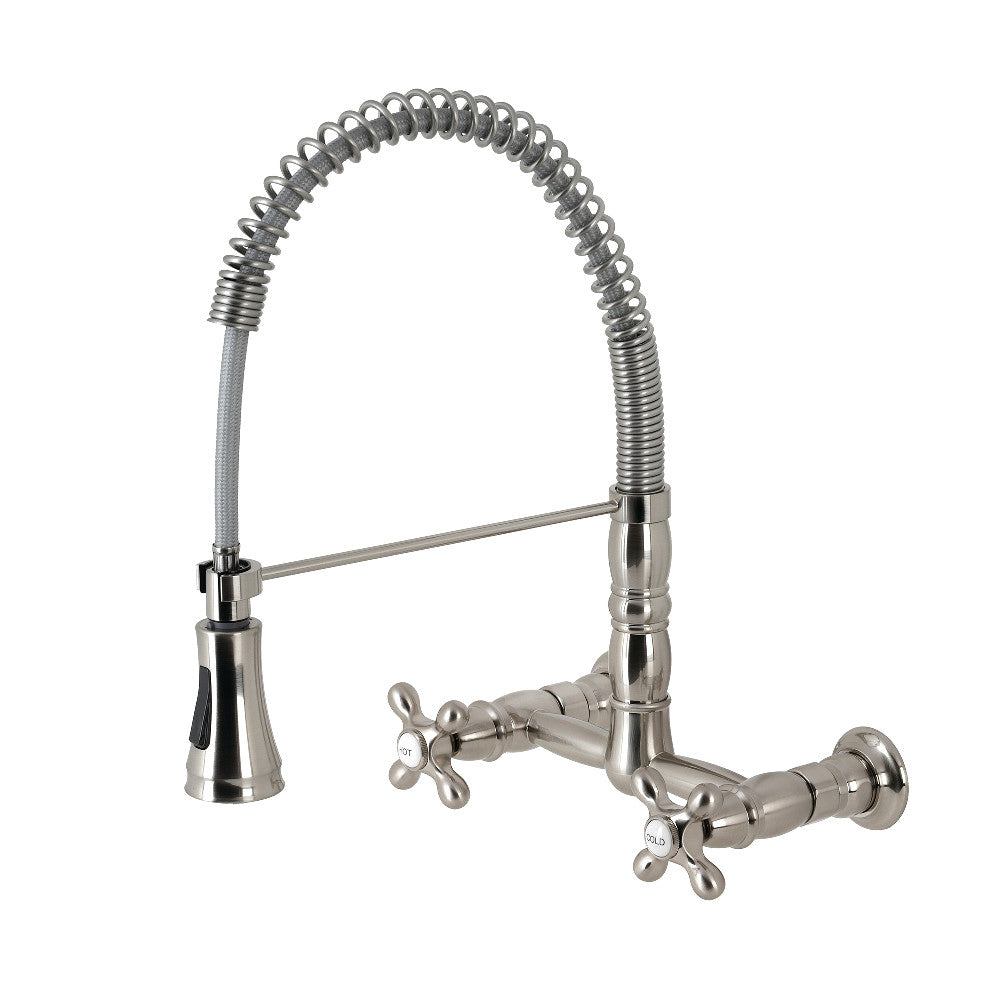 Heritage Pre-Rinse Kitchen Faucet in Brushed Nickel