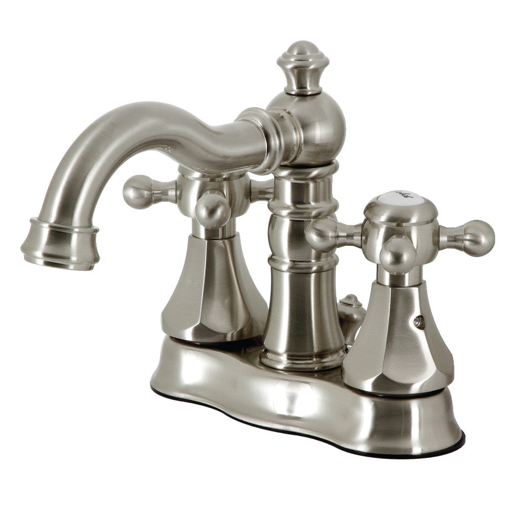 Metropolitan 4 Inch Centerset Bathroom Faucet in Brushed Nickel