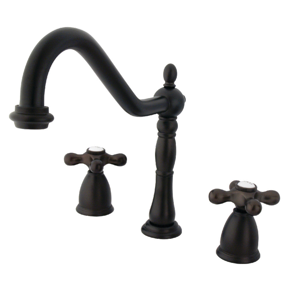 Heritage Widespread Kitchen Faucet in Oil Rubbed Bronze