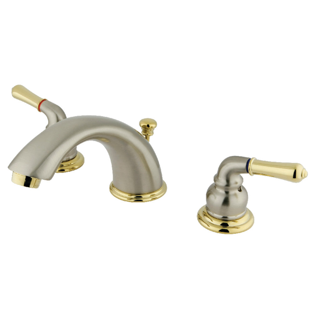 Magellan Widespread Bathroom Faucet in Brushed Nickel/Polished Brass