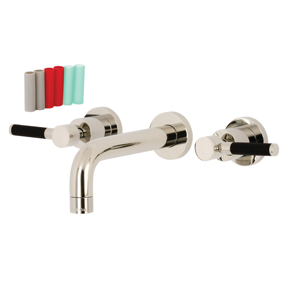 Kaiser Wall-Mount Bathroom Faucet in Polished Nickel