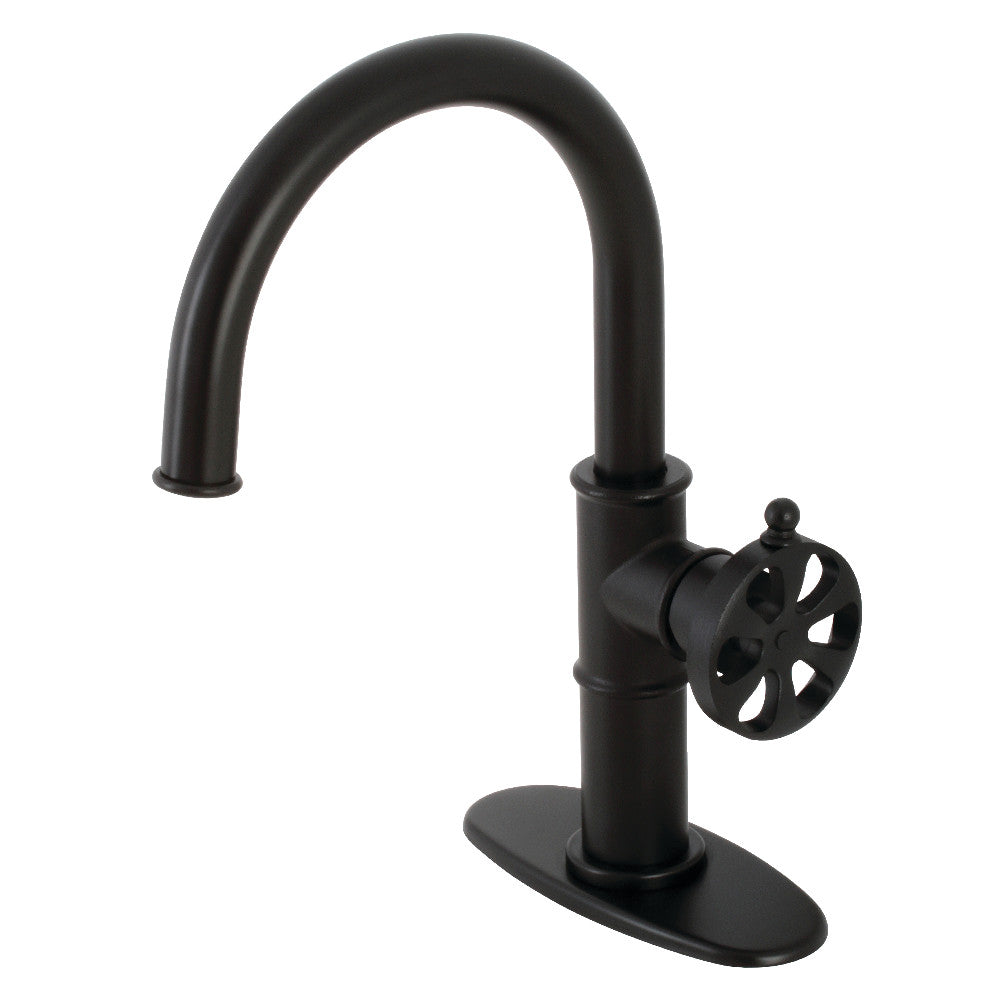 Belknap Single-Hole Bathroom Faucet in Matte Black