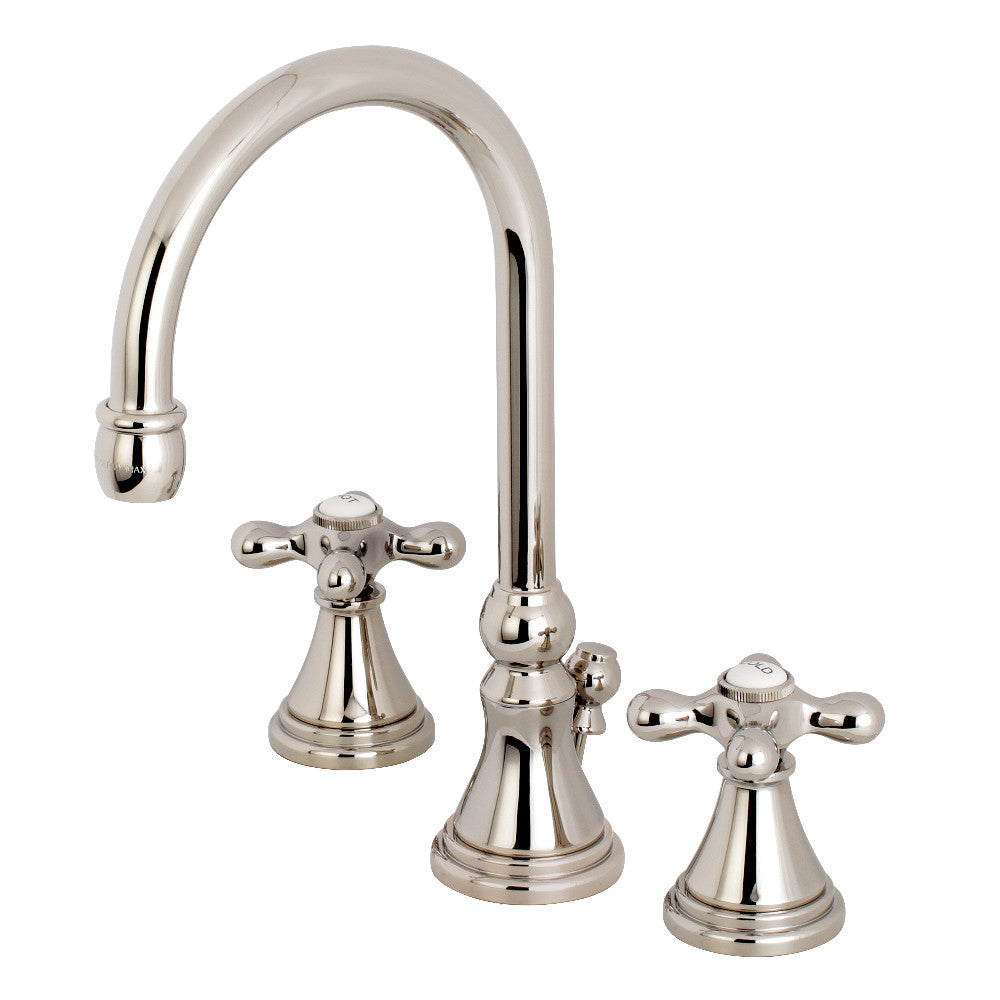 Governor Widespread Bathroom Faucet in Polished Nickel