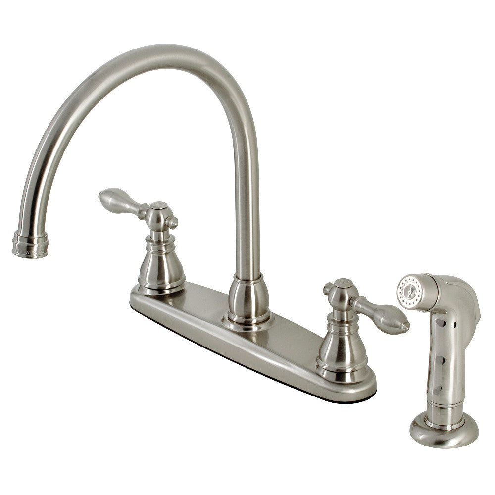 American Classic Centerset Kitchen Faucet in Brushed Nickel