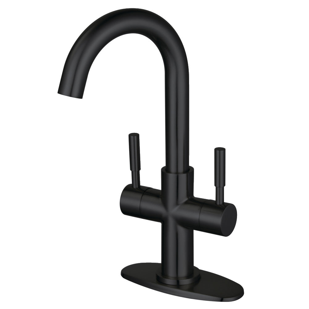 Concord Single-Hole Bathroom Faucet in Matte Black