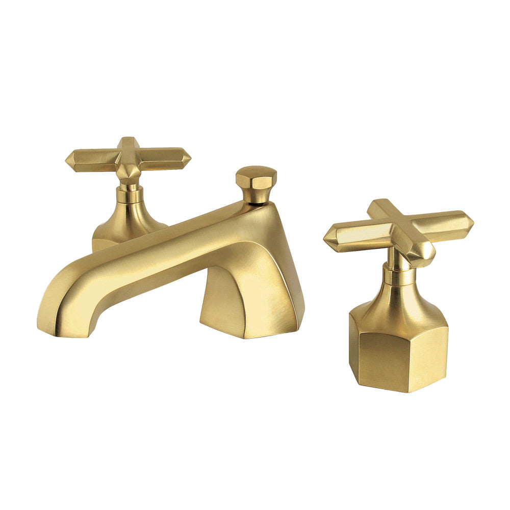 Widespread Bathroom Faucet in Brushed Brass