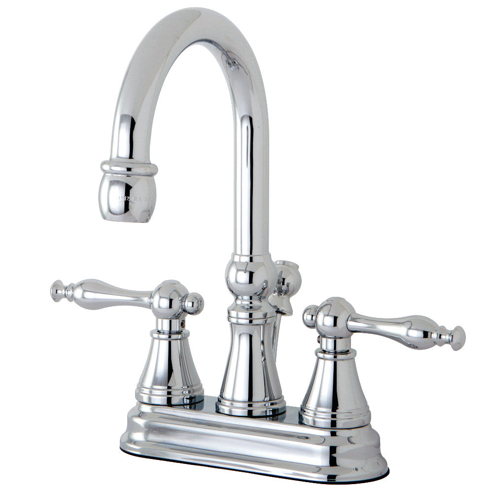 Naples 4 Inch Centerset Bathroom Faucet in Polished Chrome