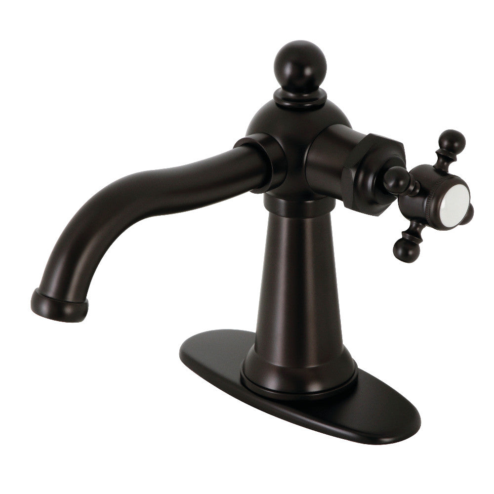 Nautical Single-Hole Bathroom Faucet in Oil Rubbed Bronze