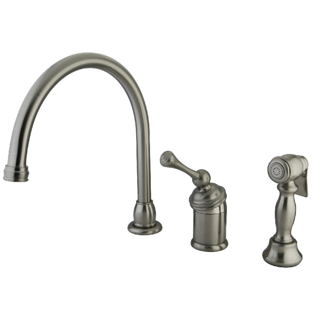 Georgian Widespread Kitchen Faucet in Brushed Nickel