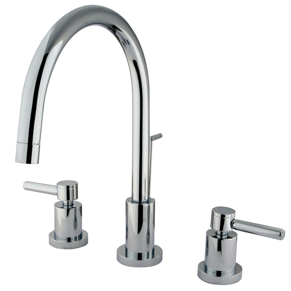 Concord Widespread Bathroom Faucet in Polished Chrome