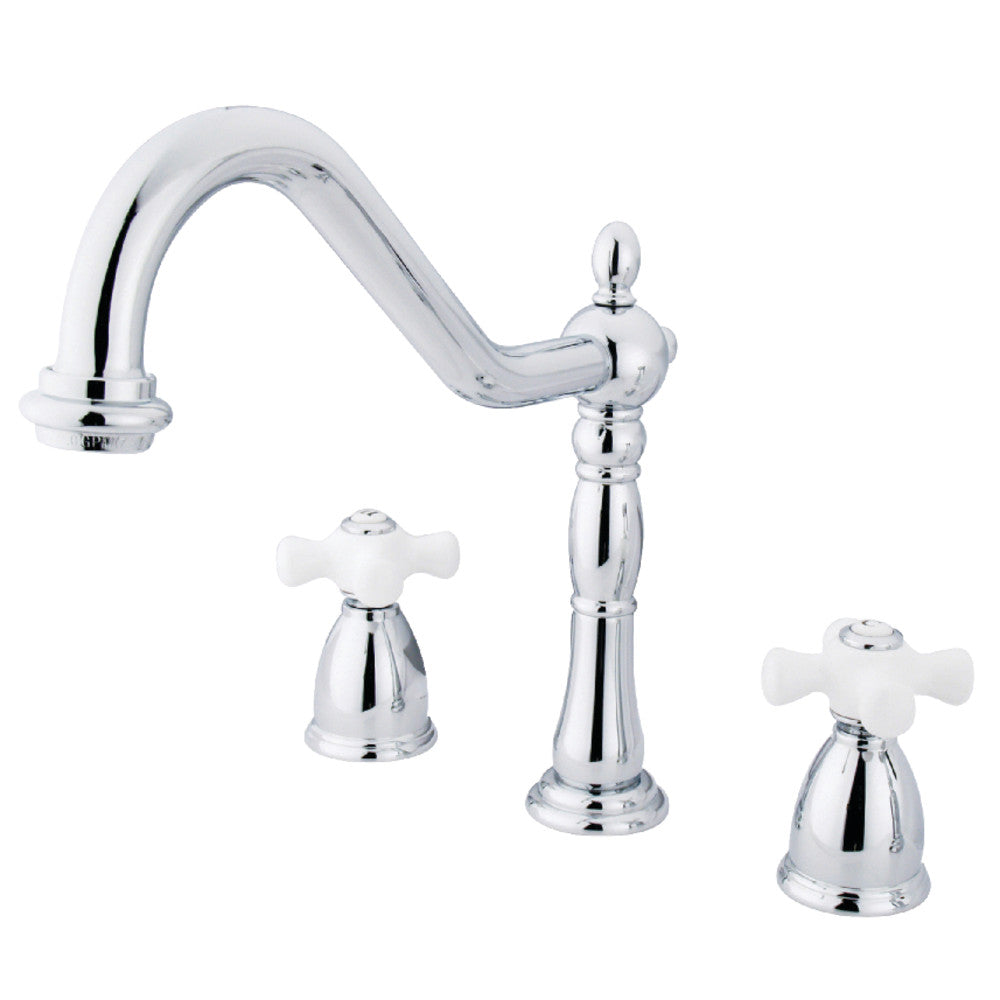 Heritage Widespread Kitchen Faucet in Polished Chrome