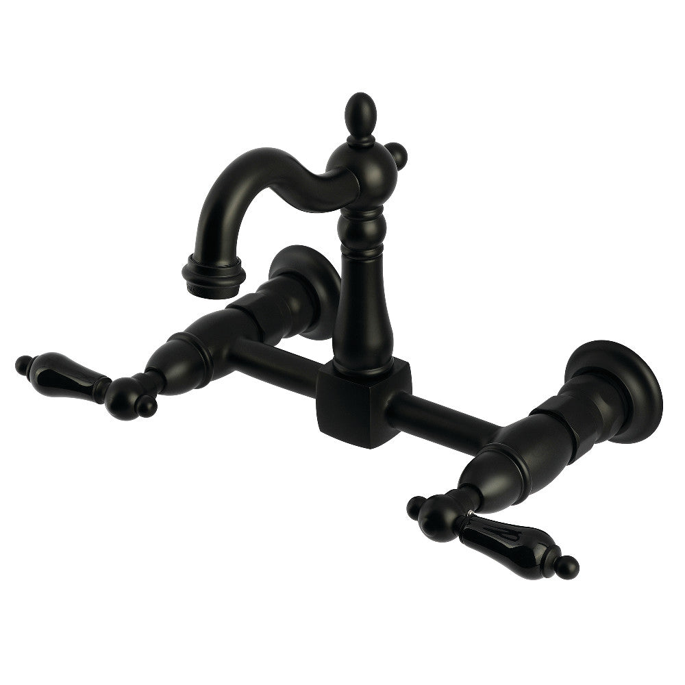 Duchess Wall Mount Kitchen Faucet in Matte Black