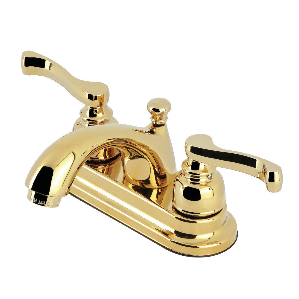 Royale 4 Inch Centerset Bathroom Faucet in Polished Brass