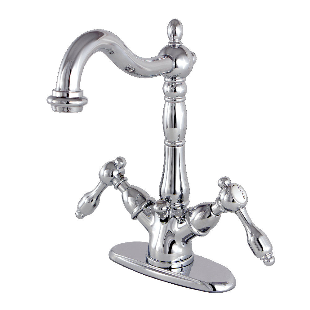 Tudor 4 Inch Centerset Bathroom Faucet in Polished Chrome