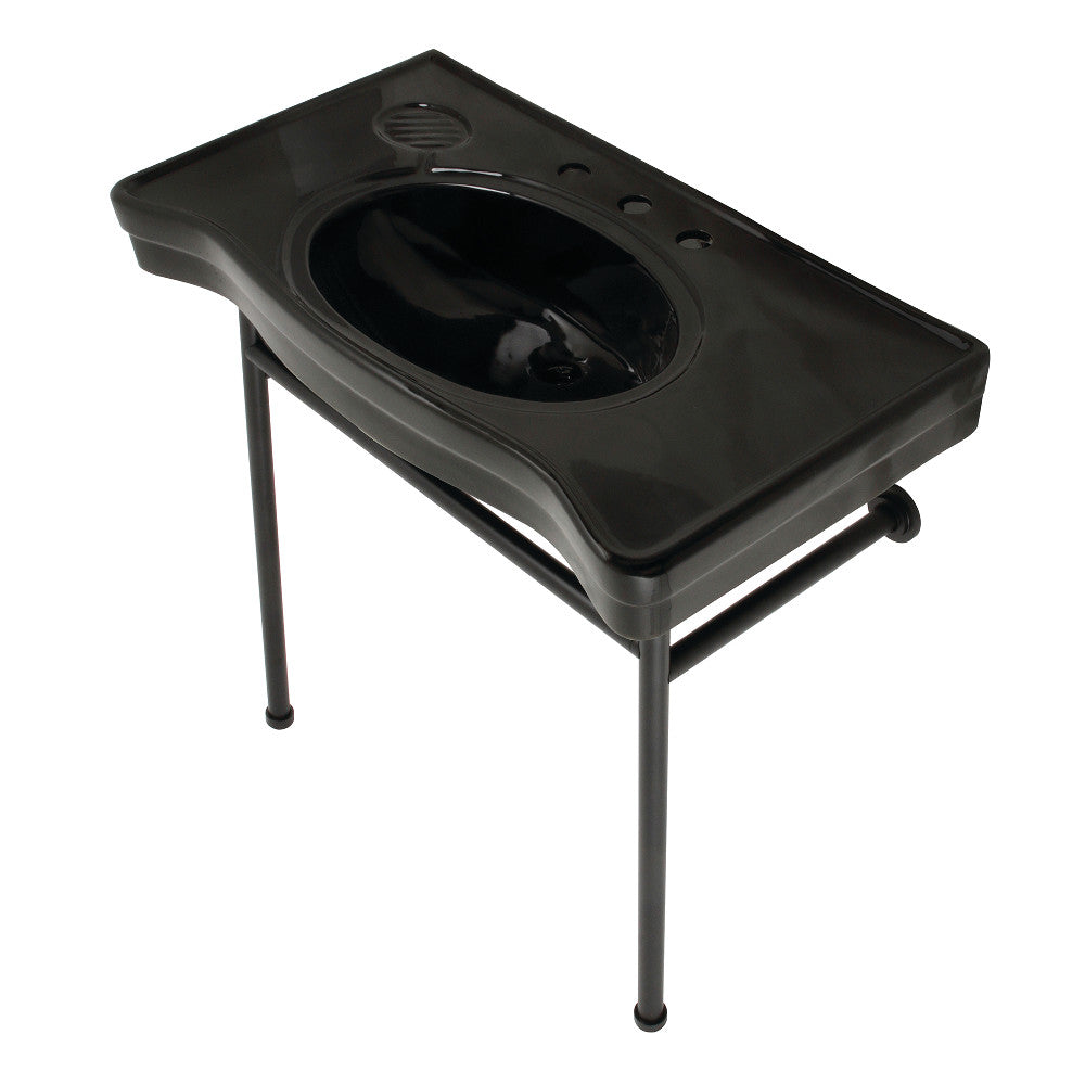 Bristol 35.81 Inch Console Sink in Black