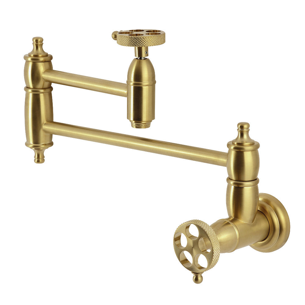 Webb Pot Filler Faucet in Brushed Brass
